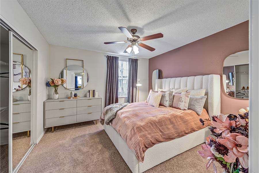 furnished bedroom
