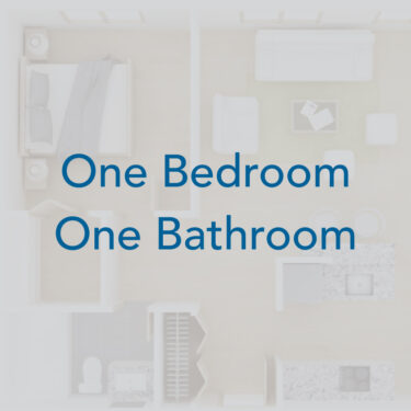 Rendering of the D2 floor plan with 1 bedroom[s] and 1.5 bathroom[s] at IMT Valleyheart